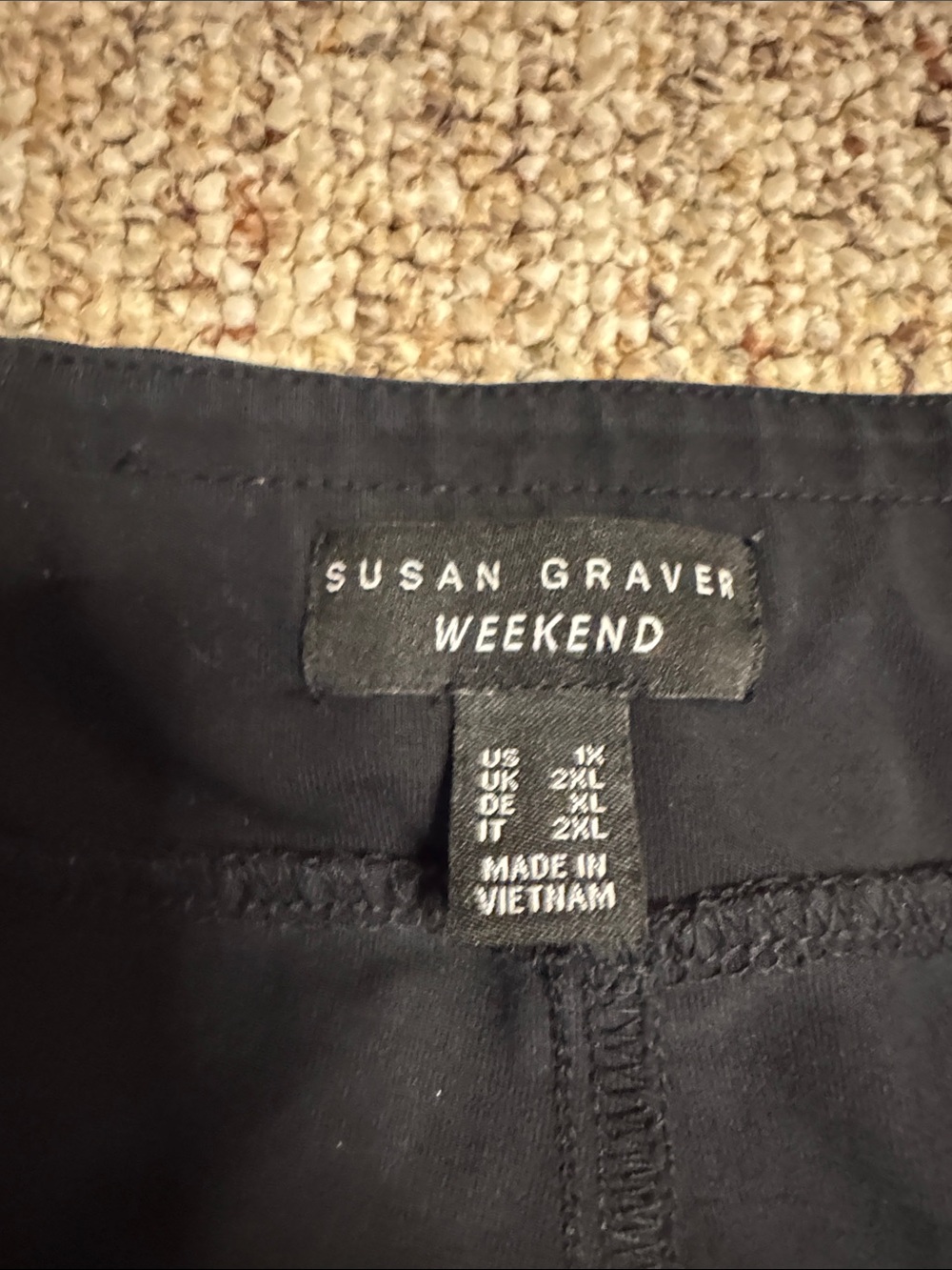 Susan Graver Black Weekend Pull-On Ponte pants - Picture 3 of 5
